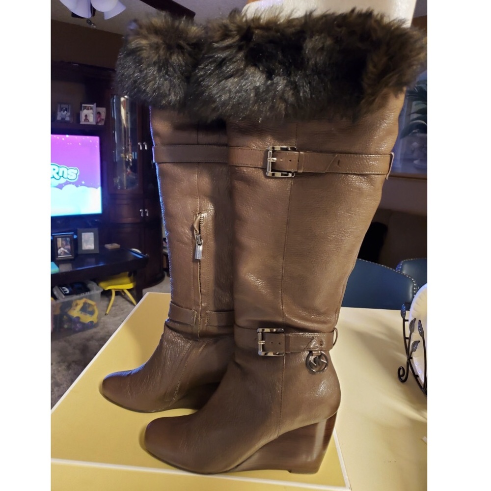Michael Kors Lara Wedge Boots